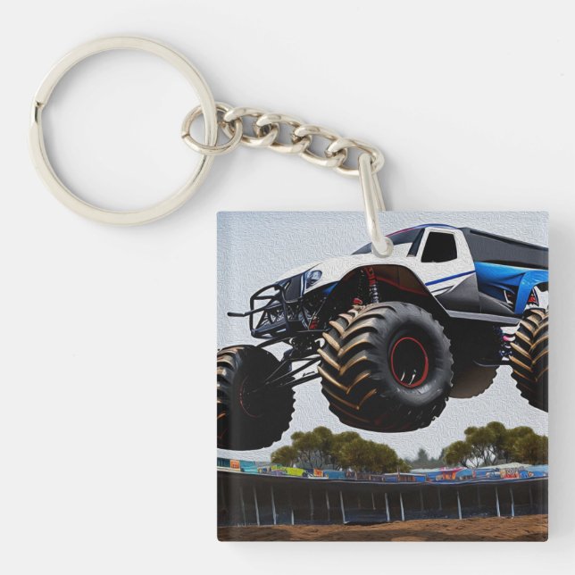 Monster Truck Launch,  Key Ring (Front)