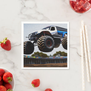 Monster Truck Launch,  Napkin