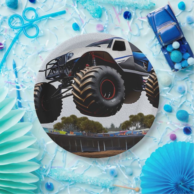 Monster Truck Launch,  Paper Plate (Party)