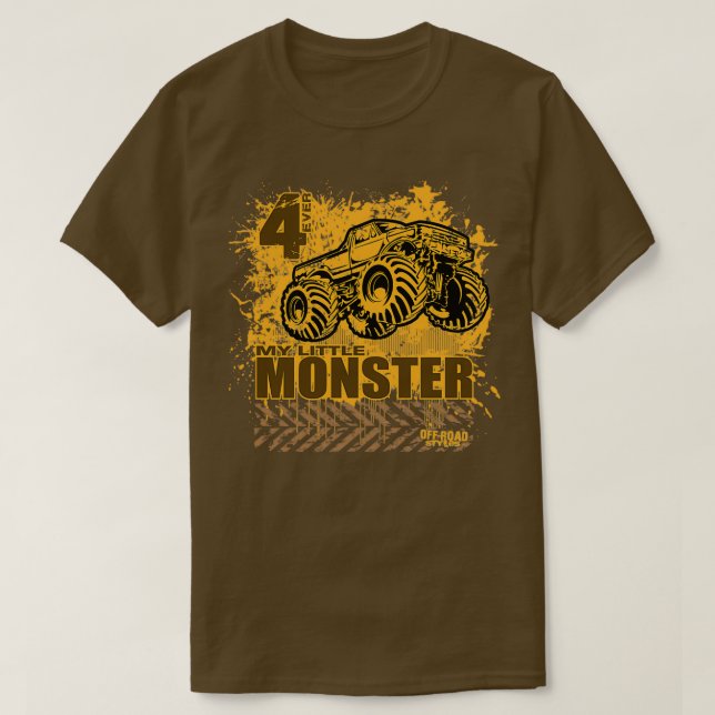 Monster Truck Little Kids  T-Shirt (Design Front)