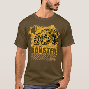 Monster Truck Little Kids  T-Shirt