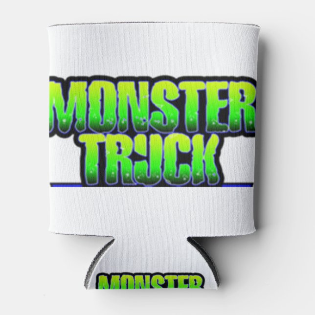 monster truck,monster trucks,monster jam,truck,hot can cooler (Front)