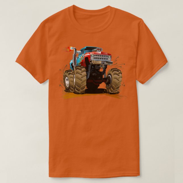 Monster Truck Monster Trucks Rule Monster Cars 2 T-Shirt (Design Front)