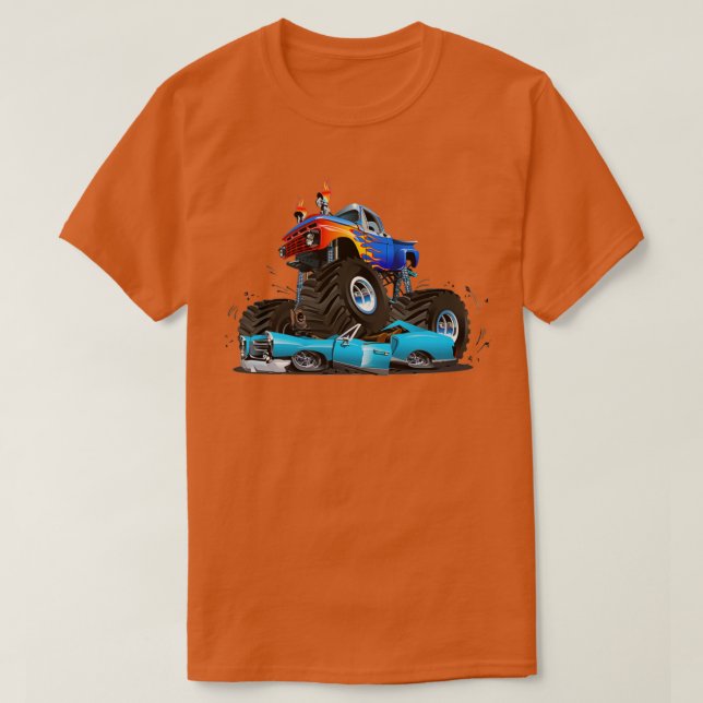 Monster Truck Monster Trucks Rule Monster Cars T-Shirt (Design Front)