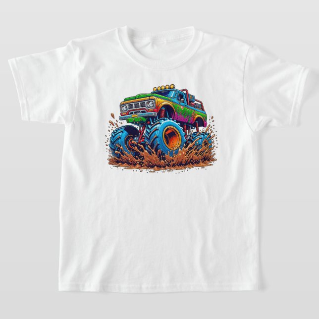 Monster Truck Mudder T-Shirt (Laydown)