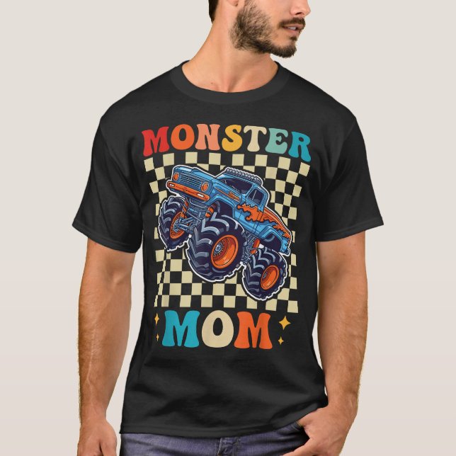Monster Truck Mum Family Matching Monster Truck T-Shirt (Front)