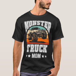 Monster Truck Mum Mama Mum Mothers Day Retro Vinta T-Shirt