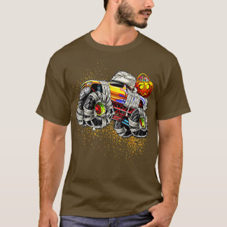 Monster Truck Mummy Halloween Pumpkin TrickOrTreat T-Shirt