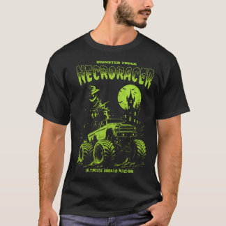 Monster Truck Necro Racer Halloween Horror T-Shirt