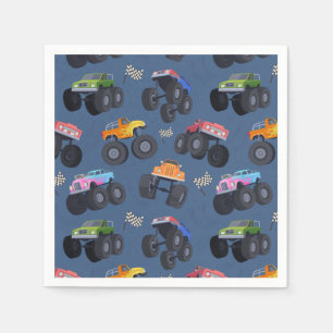Monster Truck Paper Napkin