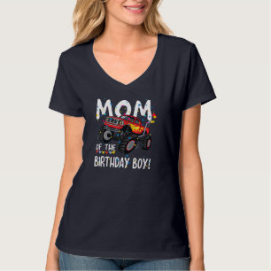 Monster Truck Party Mum of Birthday Boy Gift T-Shirt
