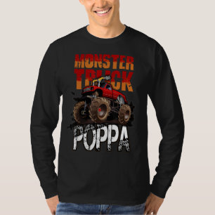 Monster Truck Poppa Retro Vintage Monster Father' T-Shirt