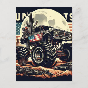 MONSTER TRUCK POST CARD