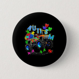 Monster Truck Puzzles Cute Kids Autism Awareness A 6 Cm Round Badge