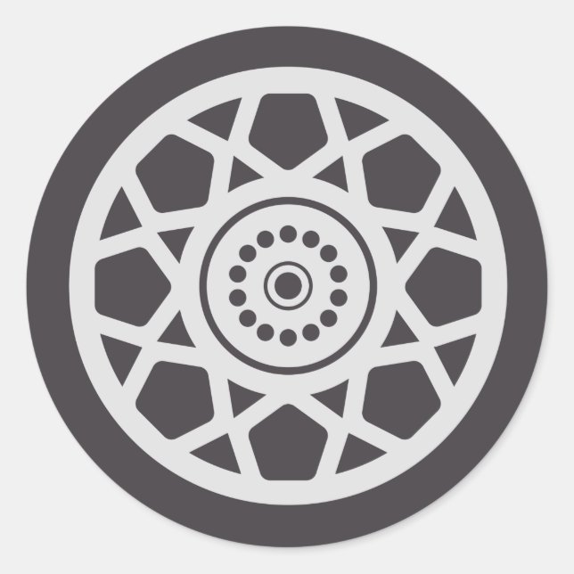 Monster Truck Rally Birthday Party Decorations Classic Round Sticker (Front)