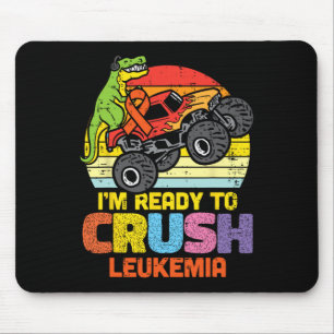 Monster Truck Ready To Crush Leukaemia Awareness B Mouse Pad