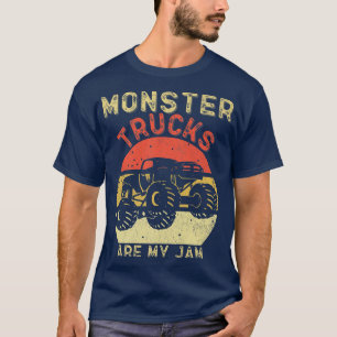 Monster Truck Retro Sunset Vintage Monster Trucks  T-Shirt