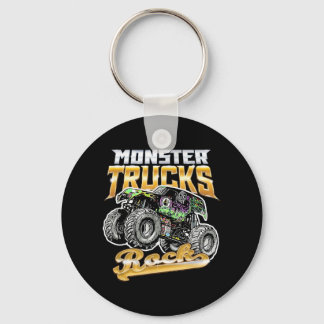 Monster Truck Rock Key Ring