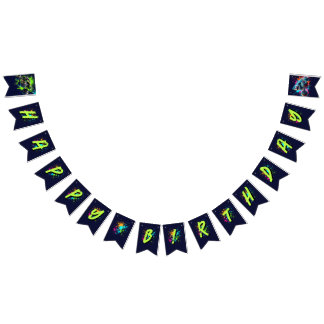 Monster Truck Shark Birthday Bunting