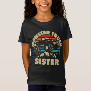 Monster Truck Sister Matching Family Monster Truck T-Shirt