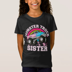 Monster Truck Sister Matching Family Monster Truck T-Shirt