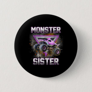 Monster Truck Sister Monster Truck Are My Jam Truc 6 Cm Round Badge