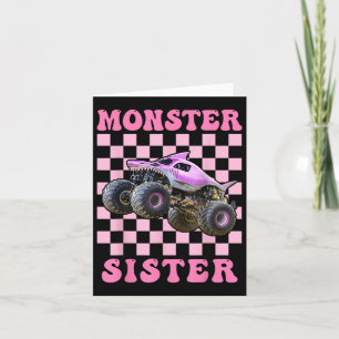Monster Truck Sister Monster Truck Are My Jam Truc Card