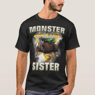 Monster Truck Sister  Retro Vintage Monster Truck  T-Shirt