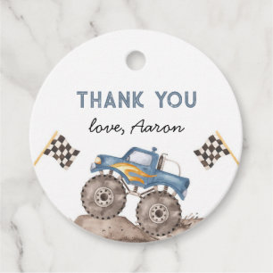 Monster Truck, Start Your Engine Favour Tags