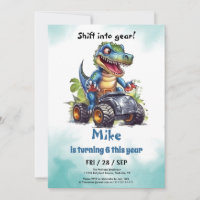 Monster Truck T-Rex boy Birthday