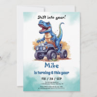 Monster Truck T-Rex boy Birthday 