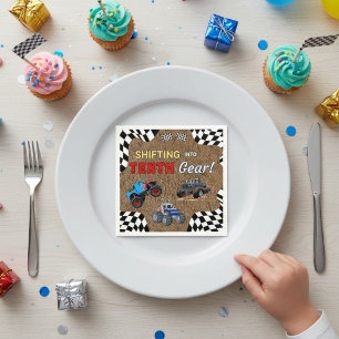 Monster Truck Tenth Birthday Paper Napkins
