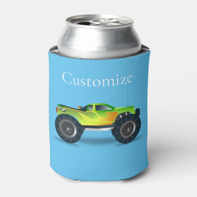 Monster Truck Thunder_Cove Can Cooler (Can Front)