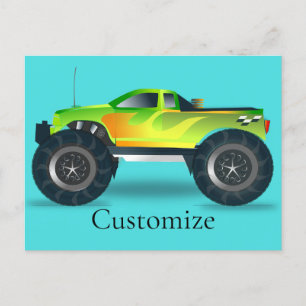 Monster Truck Thunder_Cove Holiday Postcard