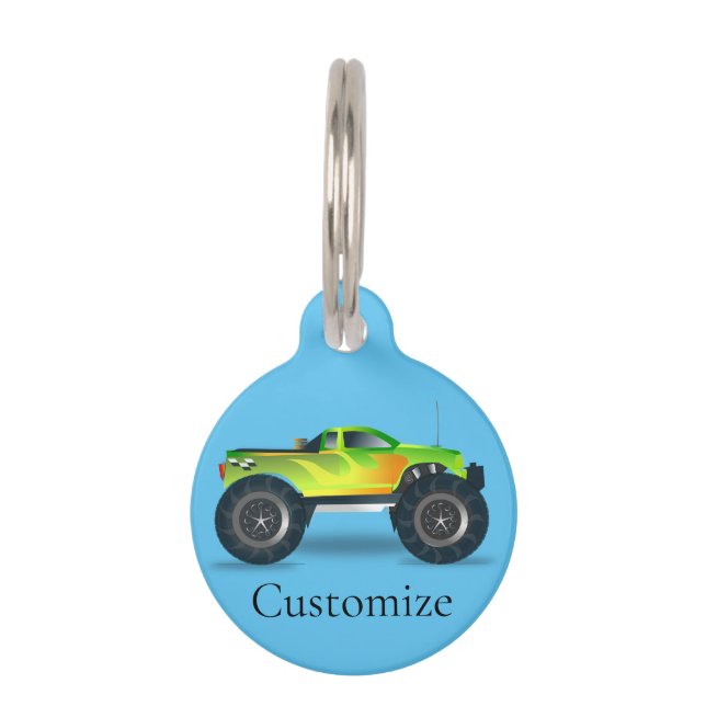 Monster Truck Thunder_Cove Pet Tag (Front)