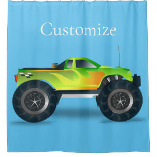 Monster Truck Thunder_Cove Shower Curtain