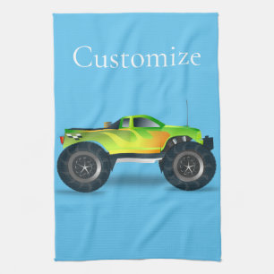 Monster Truck Thunder_Cove Tea Towel