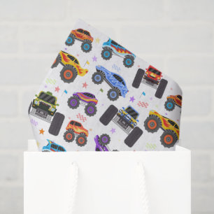 Monster Truck Tissue Paper, Big Wheel Birthday Paper