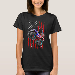 Monster Truck Toddler Boys Us Flag Usa Patriotic J T-Shirt
