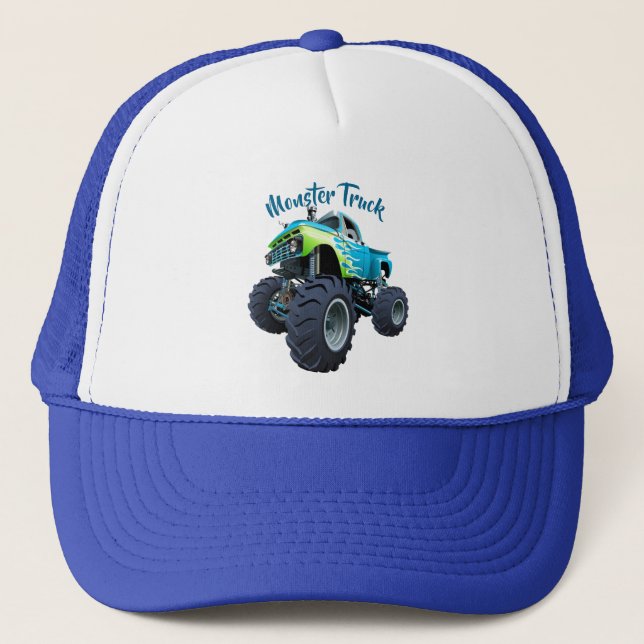 Monster Truck Trucker Hat (Front)