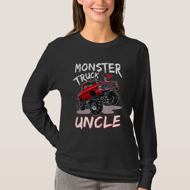 Monster Truck Uncle Driver  Family Matching Trucke T-Shirt (Front)