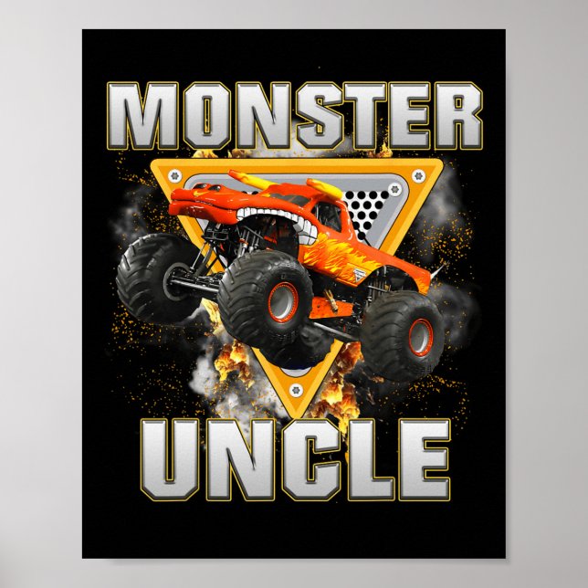 Monster Truck Uncle Monster Truck Are My Jam Truck Poster (Front)