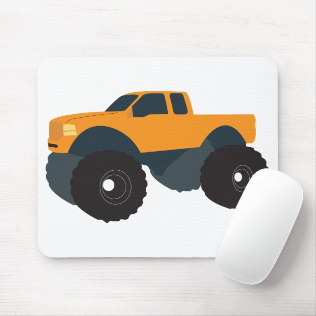 Monster Truck Vehicle Mouse Pad (With Mouse)