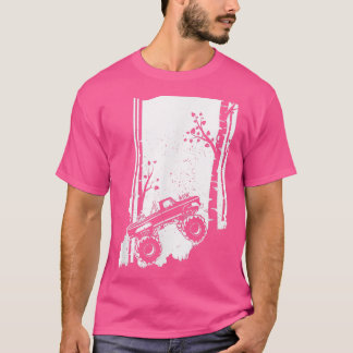 Monster truck vintage- Indiana off-road forest art T-Shirt