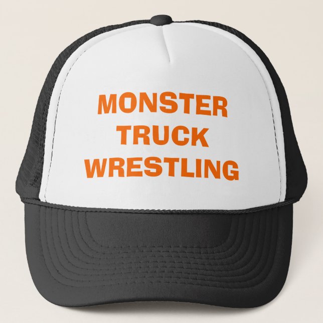 MONSTER TRUCK WRESTLING TRUCKER HAT (Front)