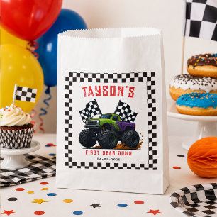 Monster Trucks 1st Birthday Party Favour Bags