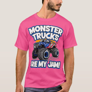 Monster Trucks Are My Jam Boyx27s Monster Truck 2 T-Shirt