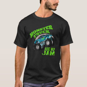 Monster Trucks Are My Jam Retro Vintage  Monster T T-Shirt