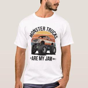 Monster Trucks Are My Jam Vintage look Monster Tr T-Shirt