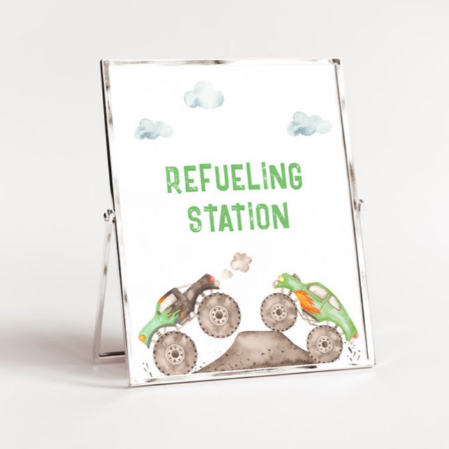 Monster Trucks Drink Refueling Station  Poster (Creator Uploaded)